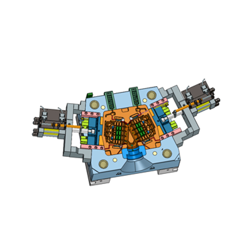 Aluminyo haluang metal die-casting baterya kompartimento plate isang amag dalawang butas Aluminyo haluang metal die-casting baterya kompartimento plate isang amag dalawang butas